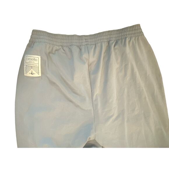 Women 4 Oiselle Light Blue Track Pants Jogger Sweatpants Ankle Zip Running - Picture 5 of 7